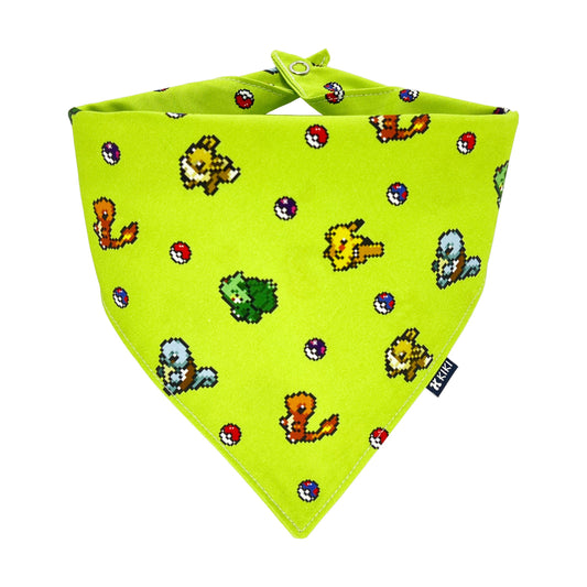 Pokémon Green Dog & Cat Bandanafrom KIKI Japan