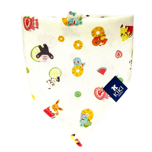 Pokémon Yellow Dog & Cat Bandanafrom KIKI Japan