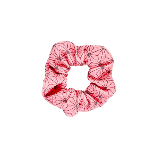 Pink Asanoha Scrunchie from KIKI Japan