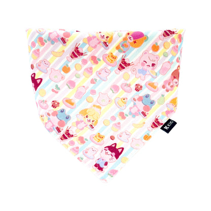 Animal Crossing Cute Pastel Dog & Cat Bandanafrom KIKI Japan