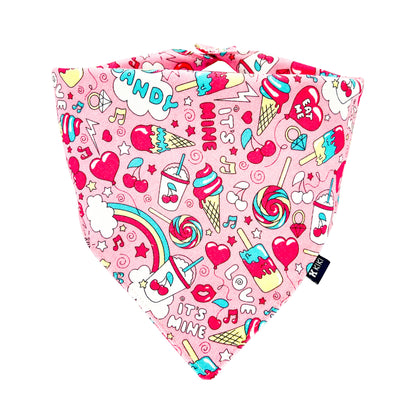 Pink Kawaii Harajuku Sweets Pet Bandana from KIKI Japan