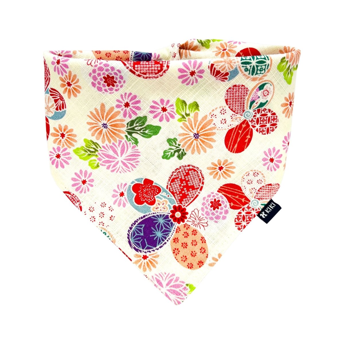 Light Pink Japanese Floral Kimono Dog & Cat Bandana - KIKI Japan