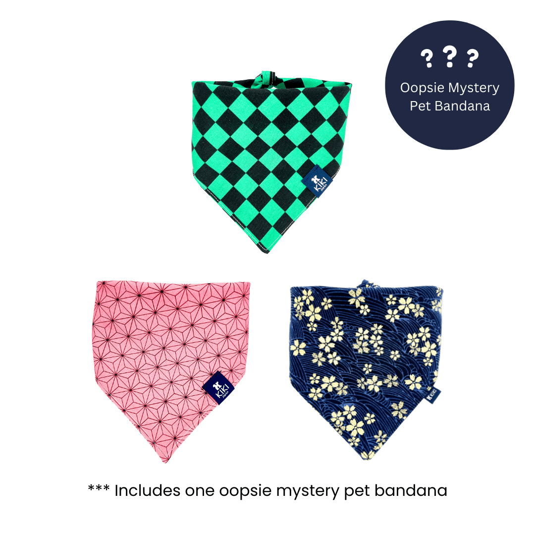 Oopsie Mystery Dog & Cat Bandana - KIKI Japan