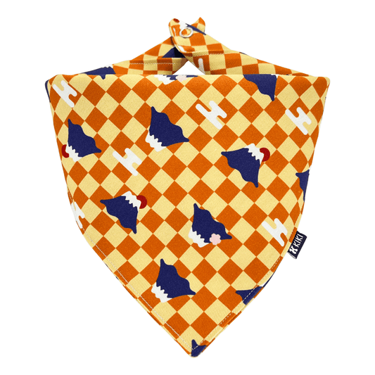 Orange Mt. Fuji Dog & Cat Bandana - KIKI Japan