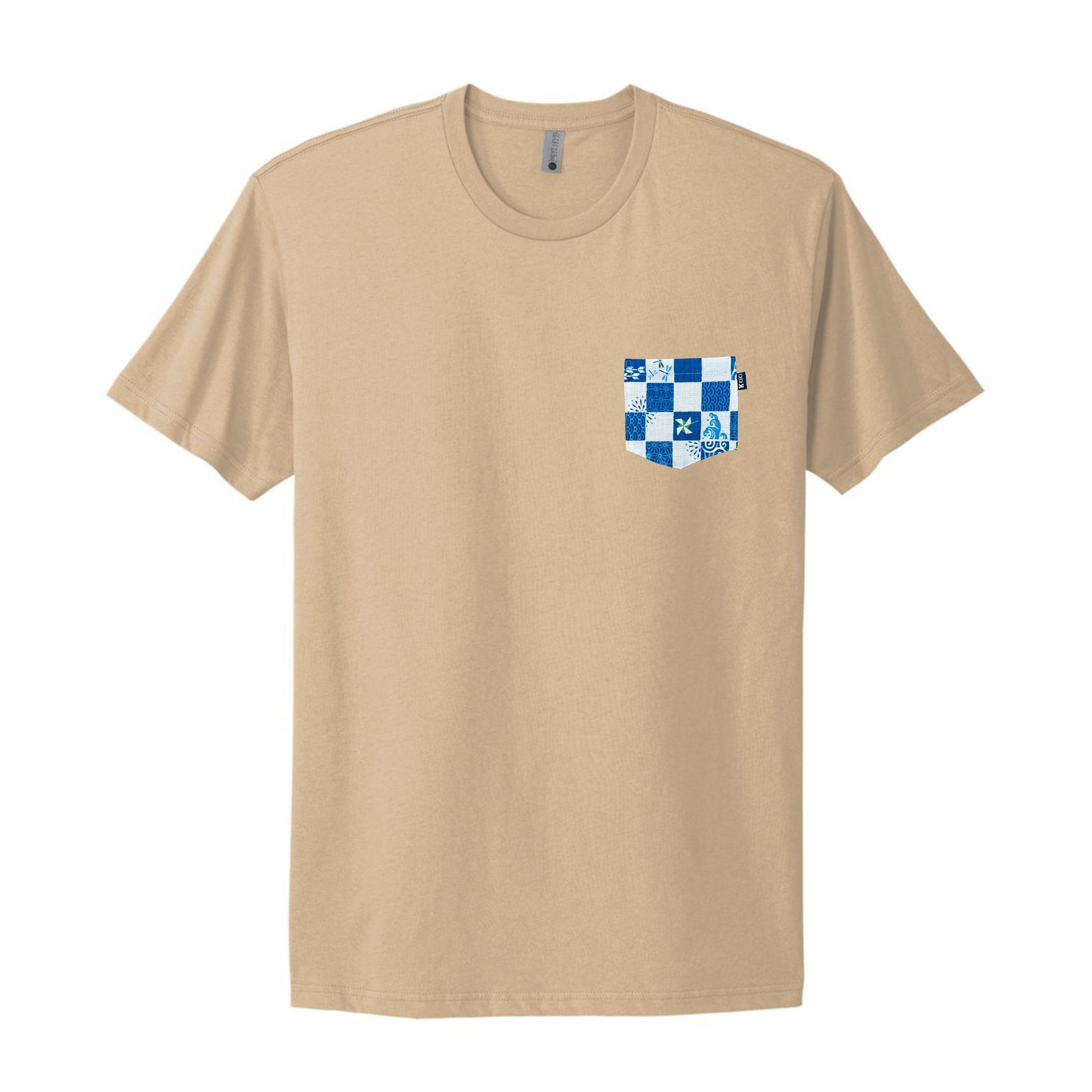 Blue Japanese Festival Pocket Tee from KIKI Japan